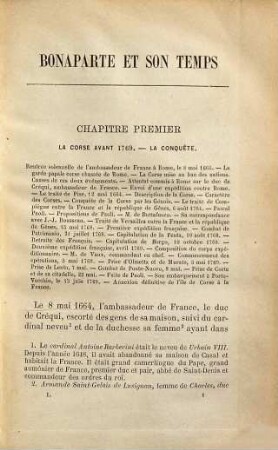Bonaparte et son temps 1769 - 1799 : d'après les documents inédits ; (avec cartes), 1