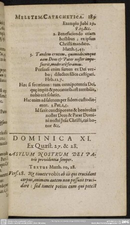 Dominica XI. Ex Quaest. 27. & 28.