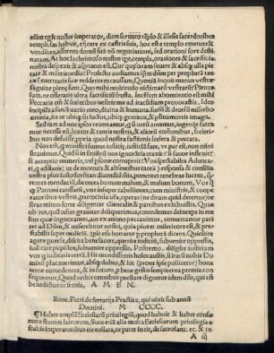 Reve. Petri de ferrariis Practica, qui vixit sub annum Domini. M CCCC.