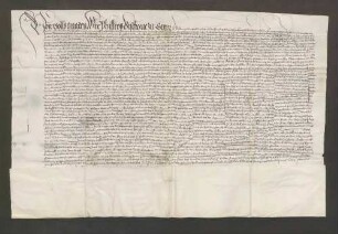 Schuldbrief des Bischofs Philipp von Speyer gegenüber Heinrich Müller von Tiefenbach über 500 Gulden zu 4 Prozent.
