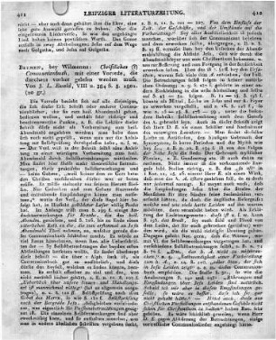 Bremen, bey Wilmanns : Christliches (?) Communionbuch, mit einer Vorrede, die durchaus vorher gelesen werden muss. Von J. L. Ewald, VIII u. 384 S. 8. 1801.