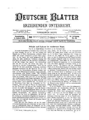 Schule und Lehrer im modernen Staat