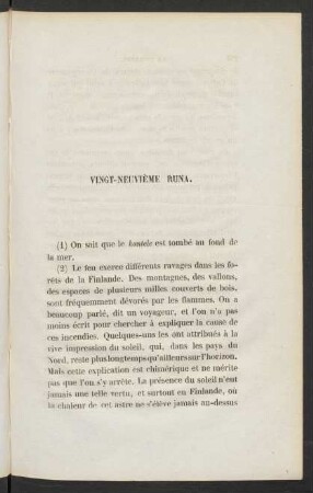 Vingt-Neuvième Runa.