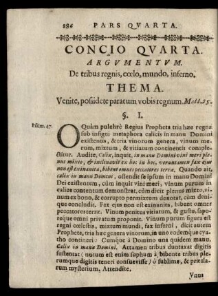 Concio Quarta [Tertia].