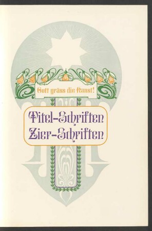 Titel-Schriften. Zier-Schriften