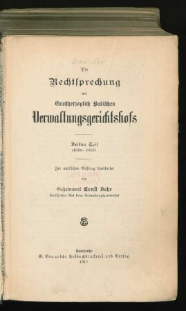 Teil 3: (1896 - 1910)