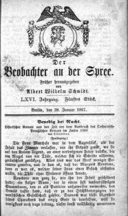 5. Stueck, 28. Januar 1867