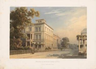 Wohnhaus Viktoriastraße, Berlin: Perspektivische Ansicht (aus: Architektonisches Skizzenbuch, H. 44/1, 1860)