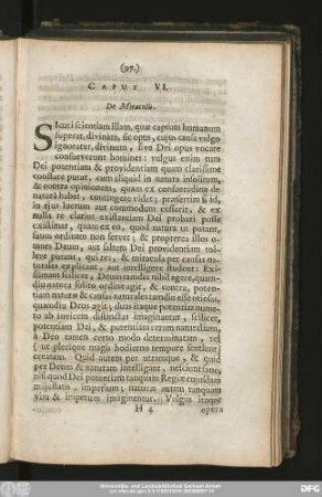 Caput VI. De Miraculis.