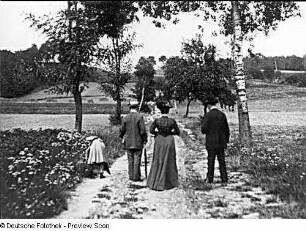 Märkische Schweiz. Spaziergänger