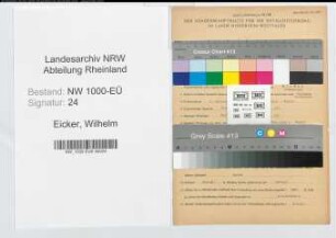 Entnazifizierung Wilhelm Eicker, geb. 02.01.1895 (Stadtbauinspektor)