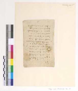 [Evening and Morning Offering of Incense] : Fragm. copt. Pischoi Eucholog. 46