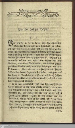 Von der heiligen Schrift