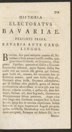 Historia Electoratus Bavariae