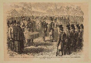 Ordensverleihung an preußiische Truppen 1864