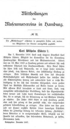 Carl Wilhelm Lüders.