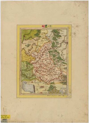 Tafel VIIIa : Karte von Sachsen, 1:1 300 000, Kupferstich, 1579 : Vollst. Aufnahme der Originalkt. unter Objektnr. 70403112