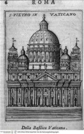 Ritratto di Roma moderna., Seite 6 : San Pietro, Fassadenansicht