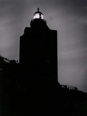 Leuchtturm auf der Insel Neuwerk bei Nacht, Norddeutsche Küste