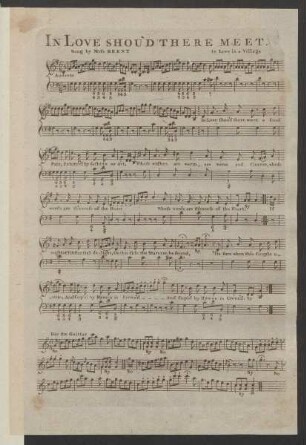 In love shou’d there meet : sung by Miss Brent in Love in a village