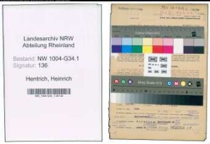 Entnazifizierung Heinrich Hentrich , geb. 20.09.1911 (Arzt)