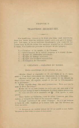 Chapitre II. Traditions religieuses