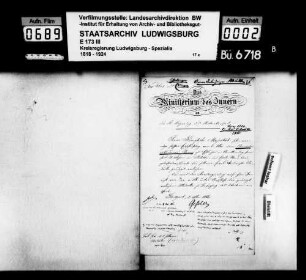 Ordensverleihungen, Auszeichnungen, Oberamt Esslingen