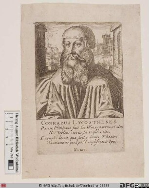 Bildnis Conrad Lycosthenes (eig. Wolffhart)