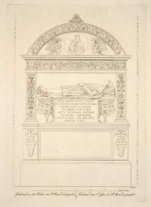 Grabmal in der Kirche von Sta. Maria del popolo