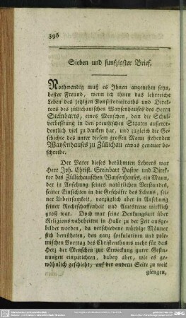 Sieben und funfzigster Brief