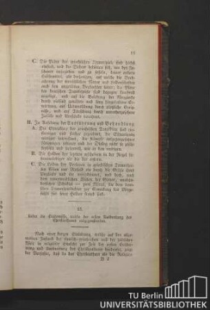 15. Über die Hindernisse, welche der ersten Ausbreitung des Christenthums entgegenstanden.