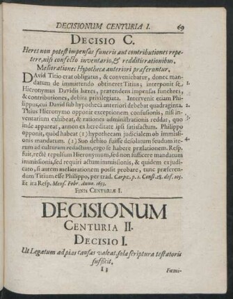 Decisionum Centuria II
