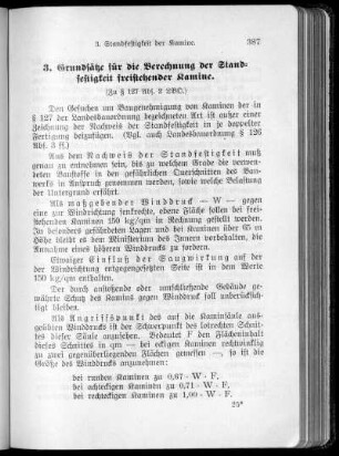 3. Grundsätze für die Berechnung der Standfestigkeit freistehender Kamine