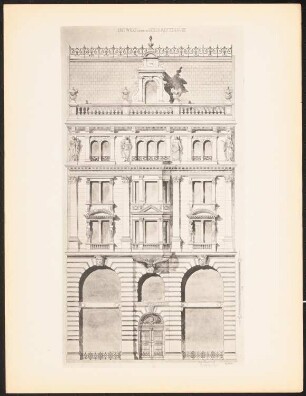 Geschäftshaus: Ansicht (aus: Drucke von Seminararbeiten der Königlich Technischen Hochschule Berlin, Bd. II)