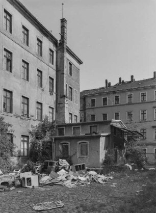 Dresden-Leipziger Vorstadt. Alter Schlachthof, Goethestraße. Wohngebäude