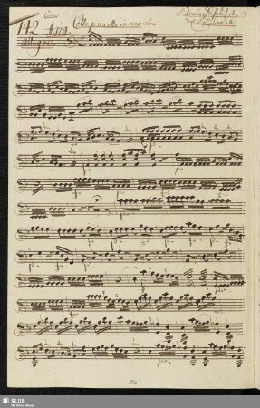 142. Aria: Colle procelle in seno / Scarlatti, G.