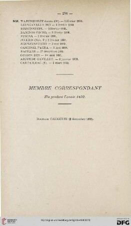 Membre correspendant