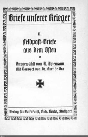 2: Feldpost-Briefe aus dem Osten