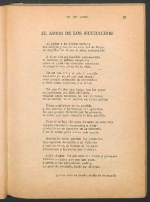 El adios de los muchachos