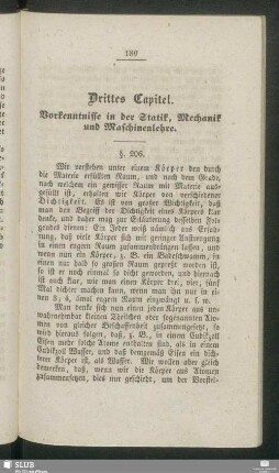 Drittes Capitel. Vorkenntnisse in der Statik, Mechanik und Maschinenlehre