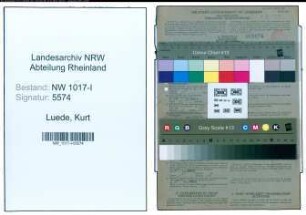 Entnazifizierung Kurt Luede , geb. 10.10.1900 (Stadtinspektor)