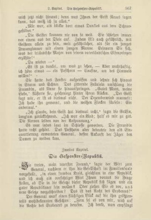 Zweites Kapitel. Die Gespenster-Republik
