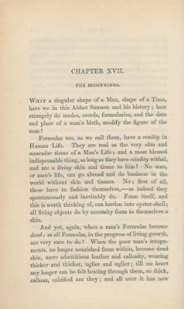 Chapter XVII. The Beginnings