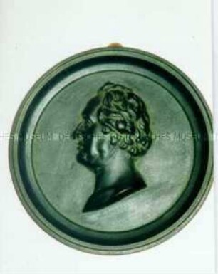 Medaillon mit dem Bildnis Goethes