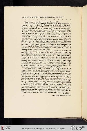 Extracts from “The Spiritual in Art” [translated from German]