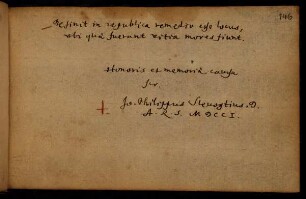Slevogt, Johann Philipp. o. O., 1701.
