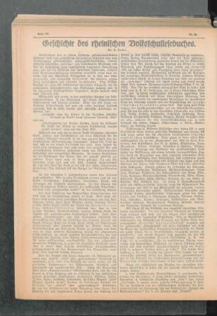 Geschichte des rheinischen Volksschullesebuches
