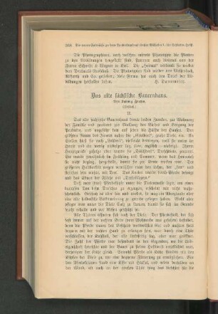 Das alte sächsische Bauernhaus.