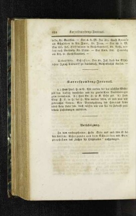 Korrespondenz-Journal