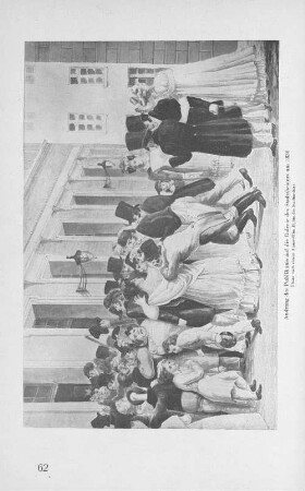 Andrang des Publikums auf die Galerie des Stadttheaters um 1830
